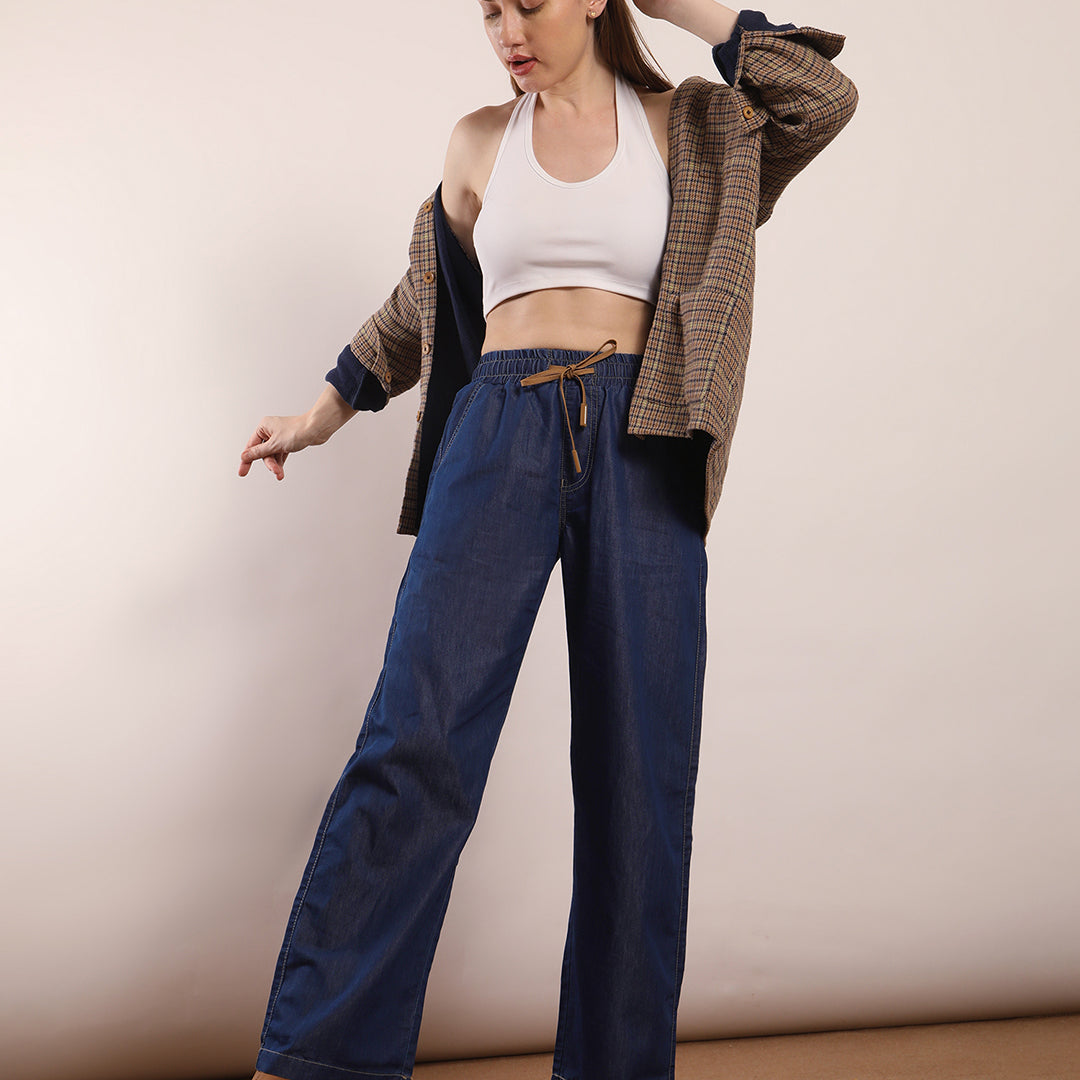 Baggy light weight denim jeans