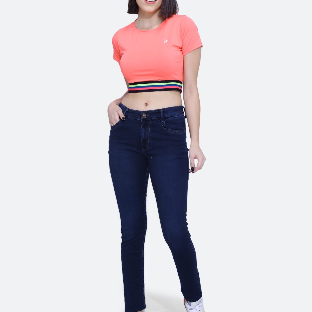 Basic hosiery denim jeans