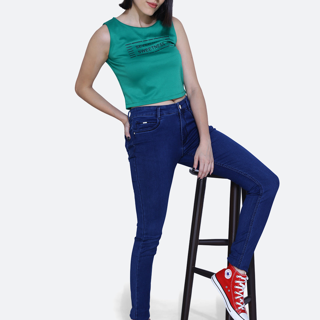 Basic hosiery denim jeans