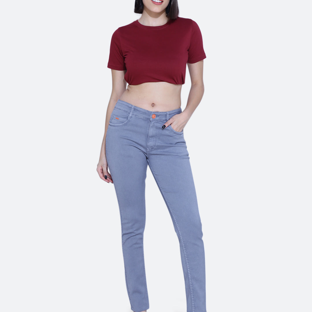 Basic hosiery denim jeans