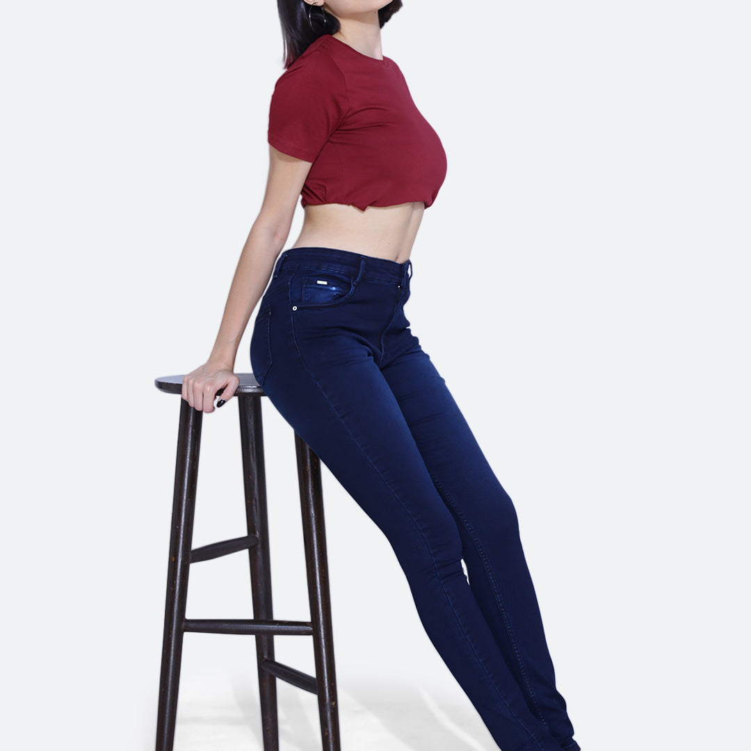 Basic hosiery denim jeans