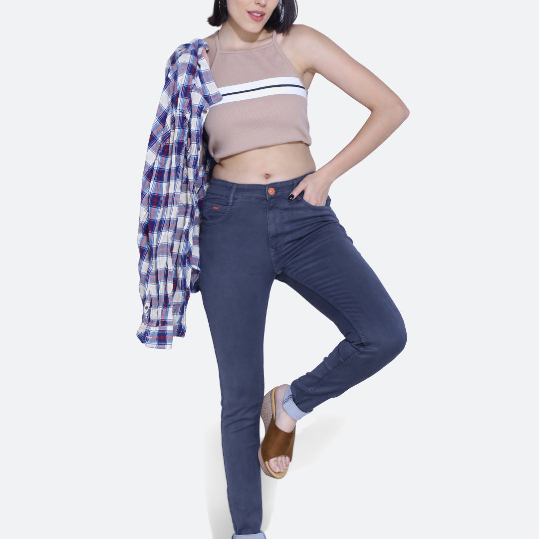 Basic hosiery denim jeans