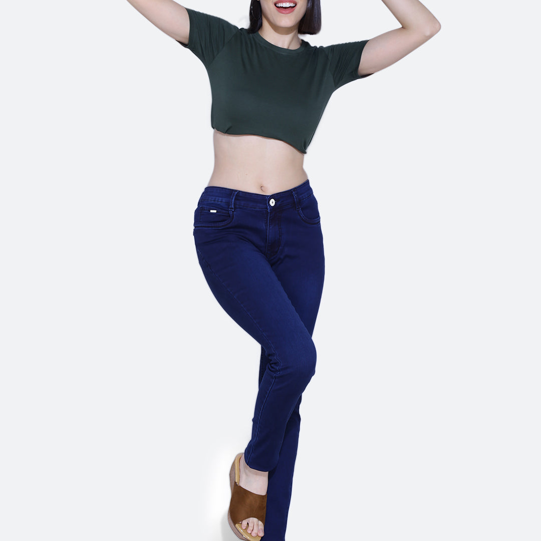 Basic hosiery denim jeans