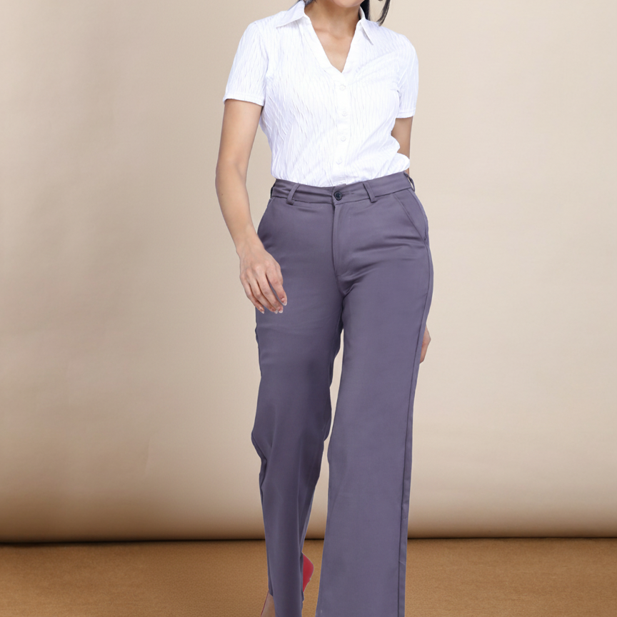 Baggy fit stretchable trouser