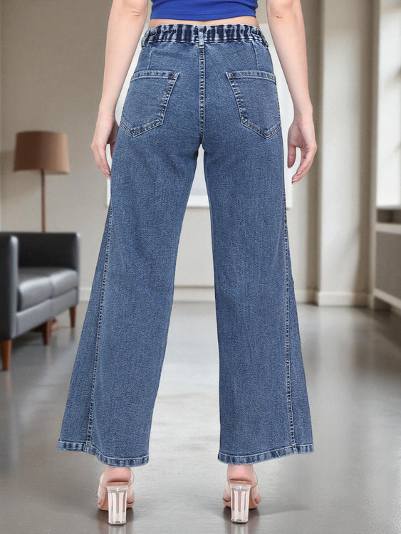 Washed Wideleg Jeans