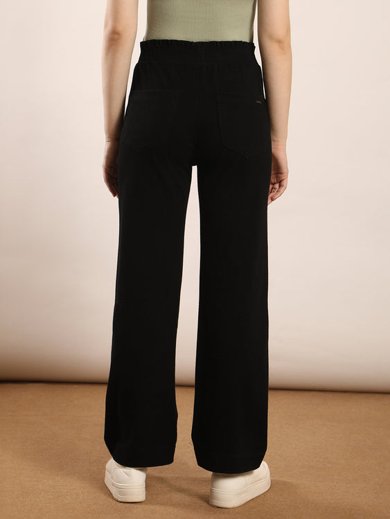 Designer waistband straight fit jeans
