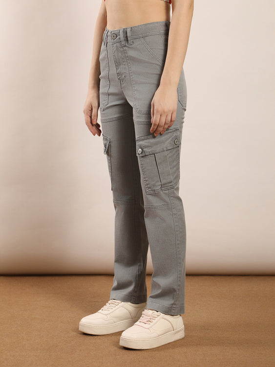 Non-stretch denim cargo