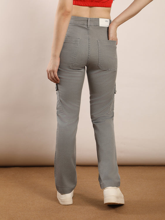 Non-stretch denim cargo