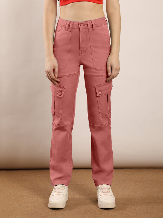 Non-stretch denim cargo