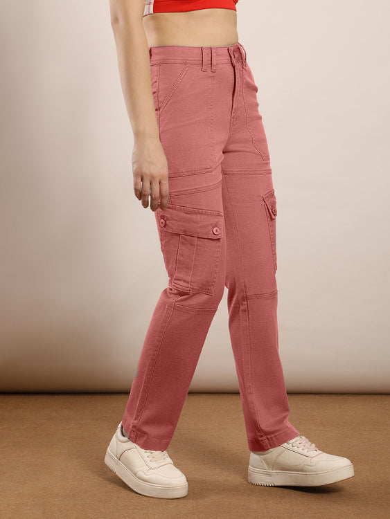 Non-stretch denim cargo