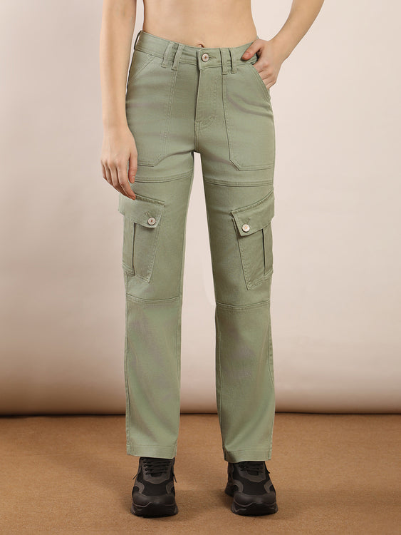Non-stretch denim cargo