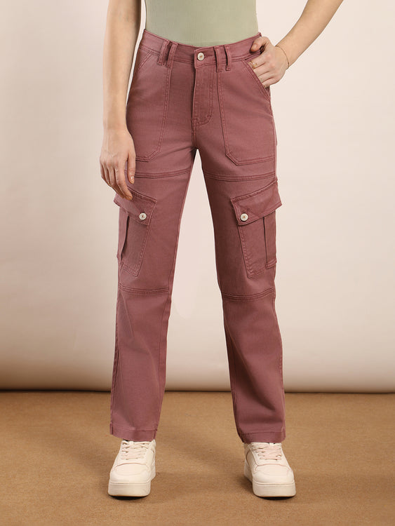 Non-stretch denim cargo