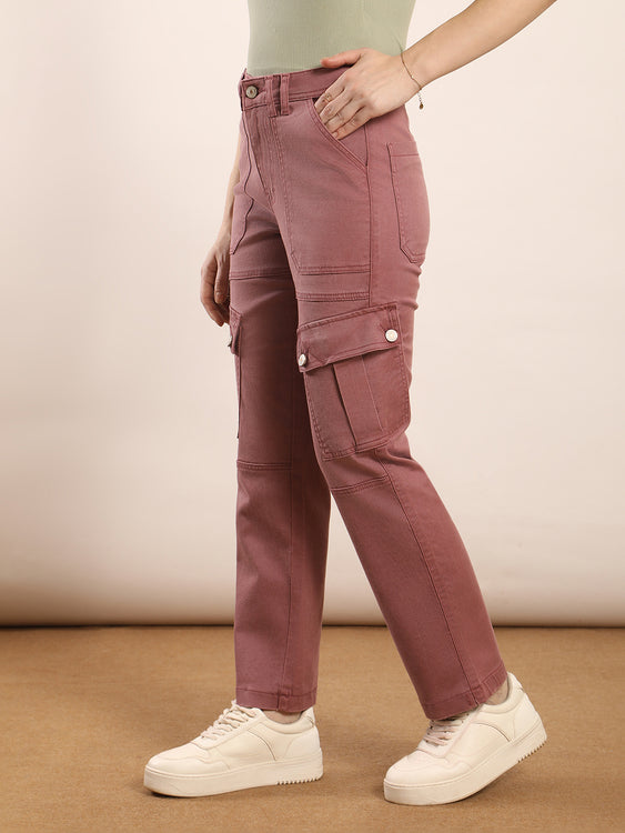Non-stretch denim cargo