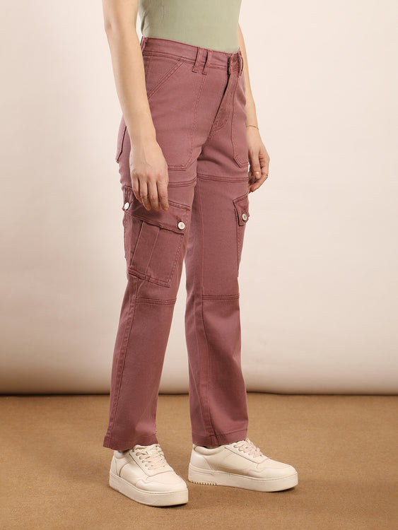 Non-stretch denim cargo