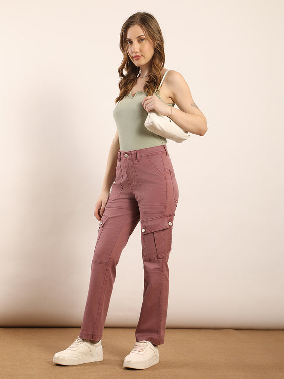 Non-stretch denim cargo