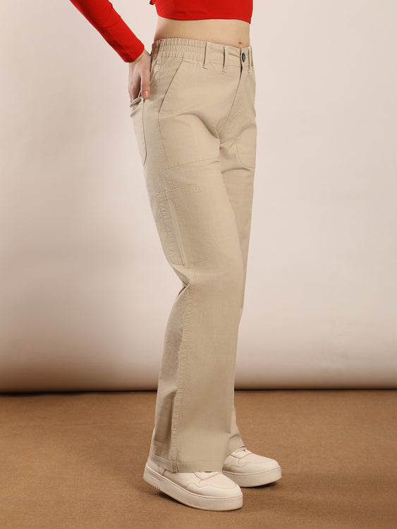 linen 6 pocket cargo