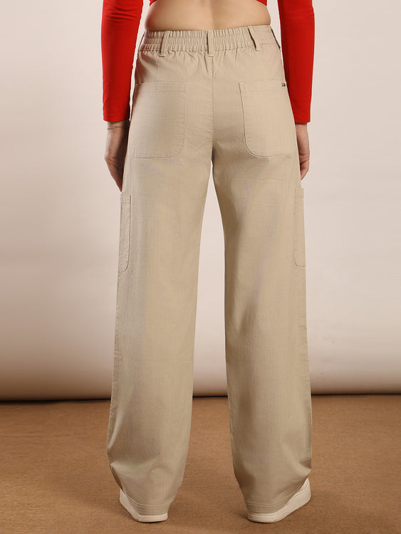 linen 6 pocket cargo