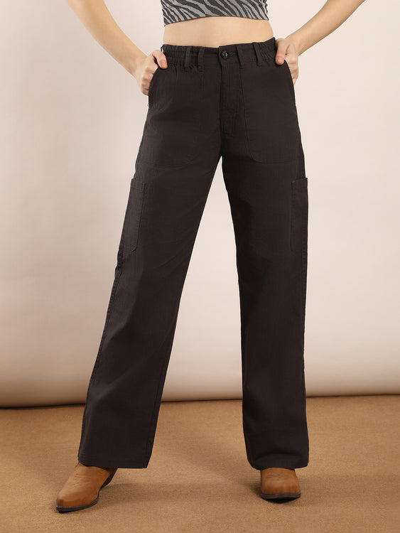 linen 6 pocket cargo