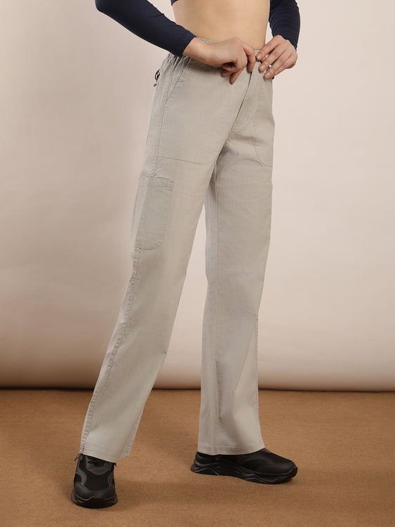 linen 6 pocket cargo