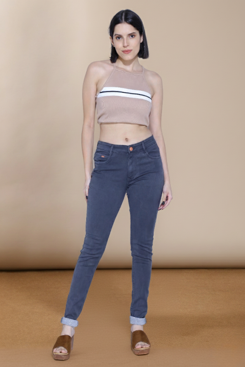 Basic hosiery denim jeans