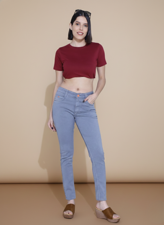 Basic hosiery denim jeans