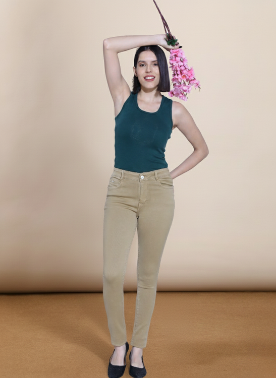 Basic hosiery denim jeans