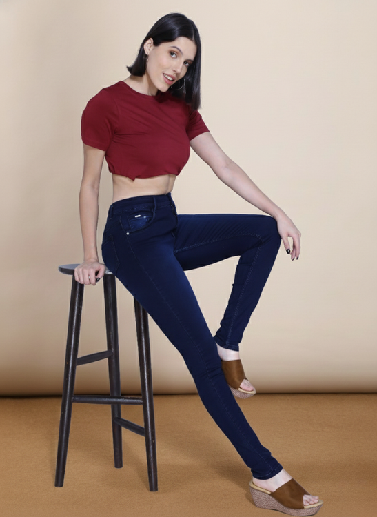 Basic hosiery denim jeans