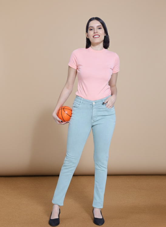 Basic hosiery denim jeans