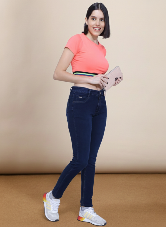 Basic hosiery denim jeans