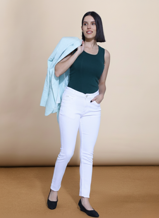 Basic hosiery denim jeans