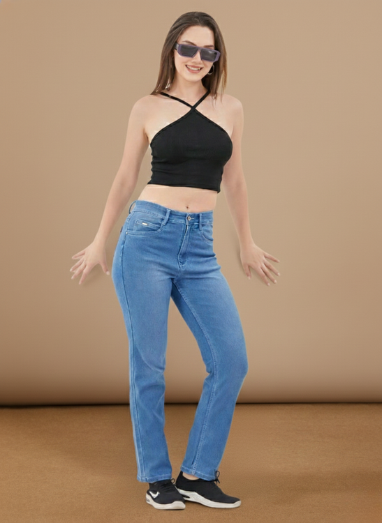 Basic straight fit jeans