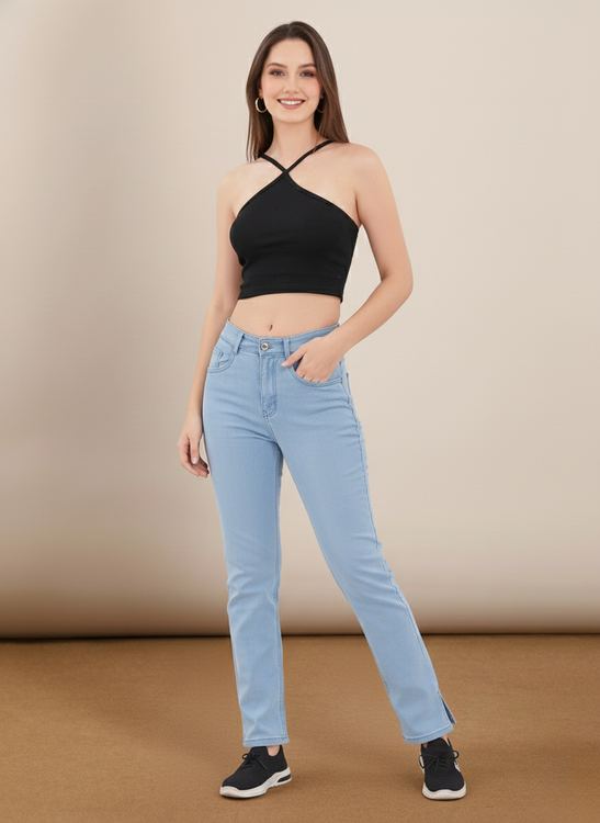Basic straight fit jeans