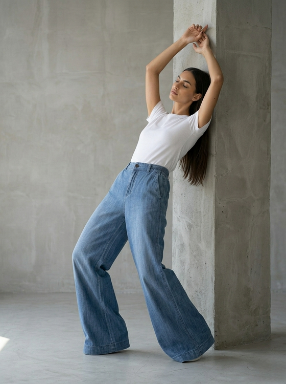 All-day Wideleg Jeans