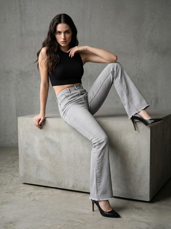 Basic Bootcut Jeans