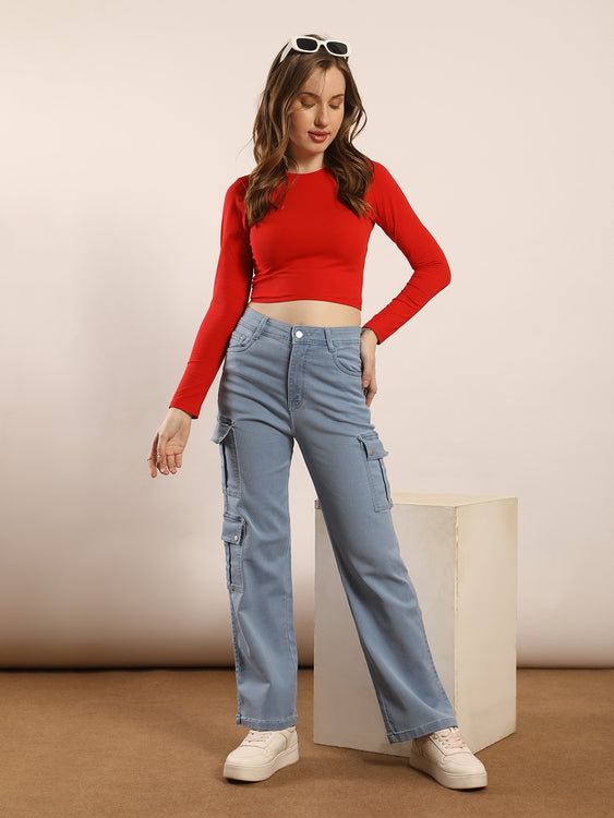 Basic denim cargo