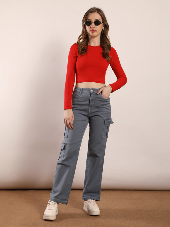 Basic denim cargo