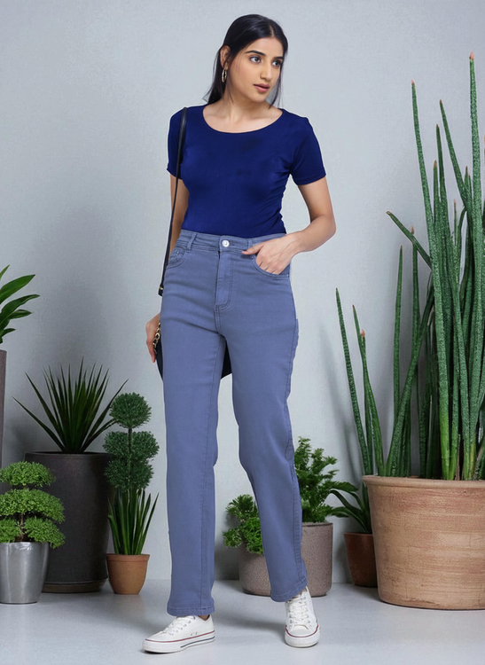 Basic straight fit jeans