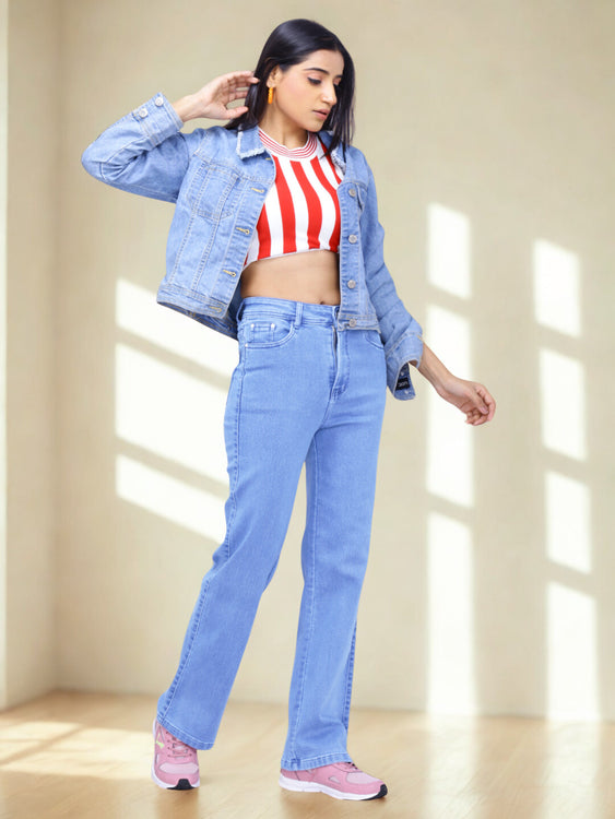 Basic straight fit jeans