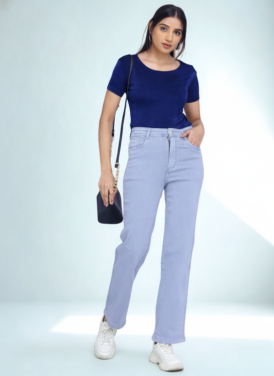 Basic straight fit jeans
