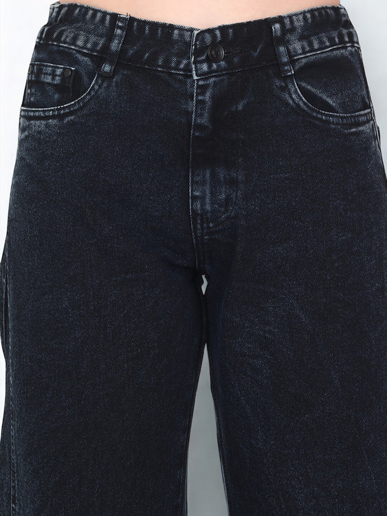 Washed Wideleg Jeans
