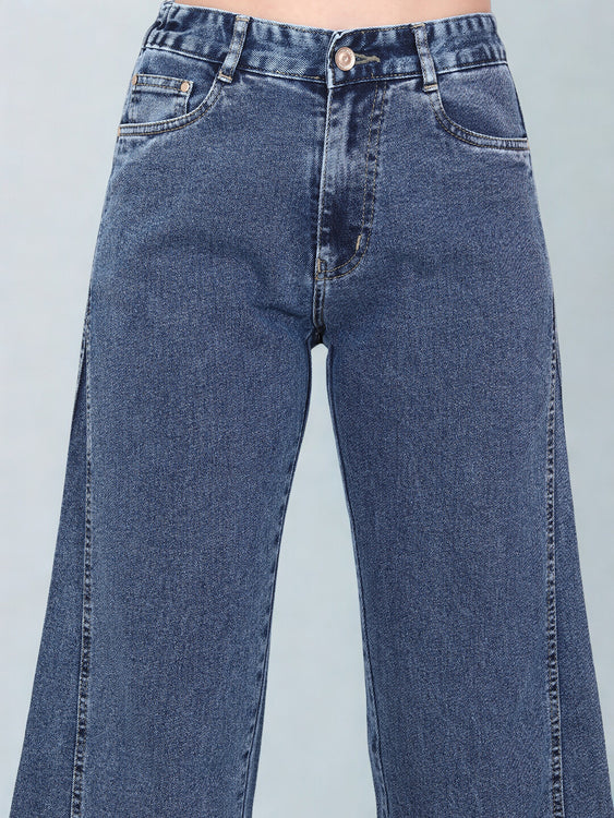 Washed Wideleg Jeans