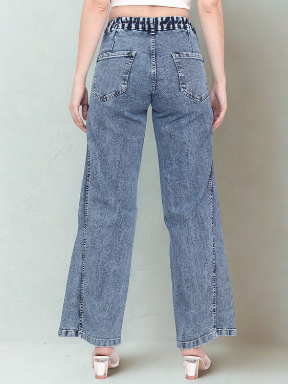 Washed Wideleg Jeans