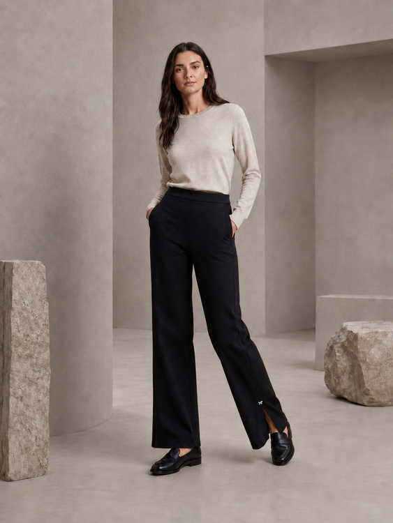 Slit Flare Pants