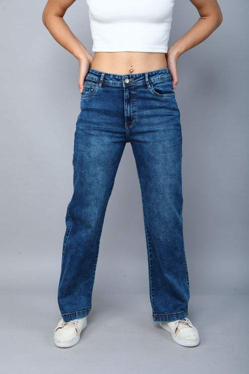 Basic straight fit jeans