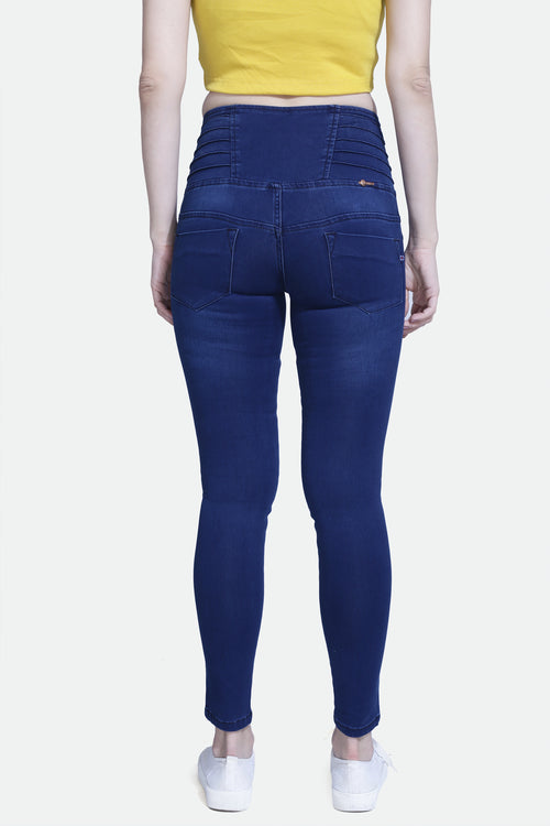 4 button stretchable denim jeans