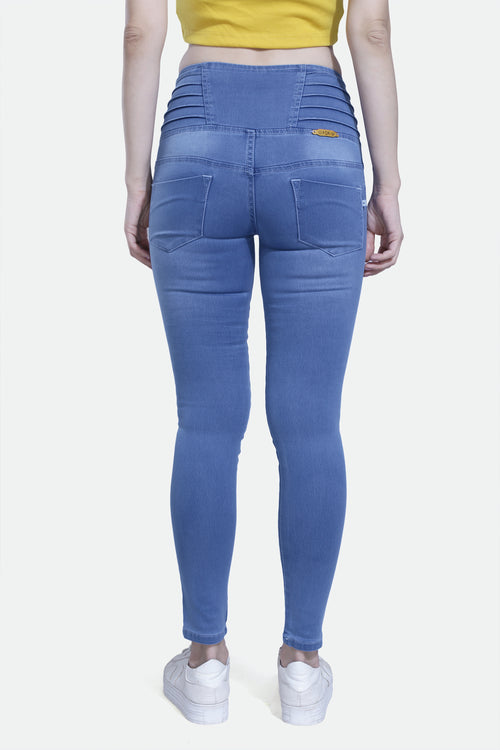 4 button stretchable denim jeans