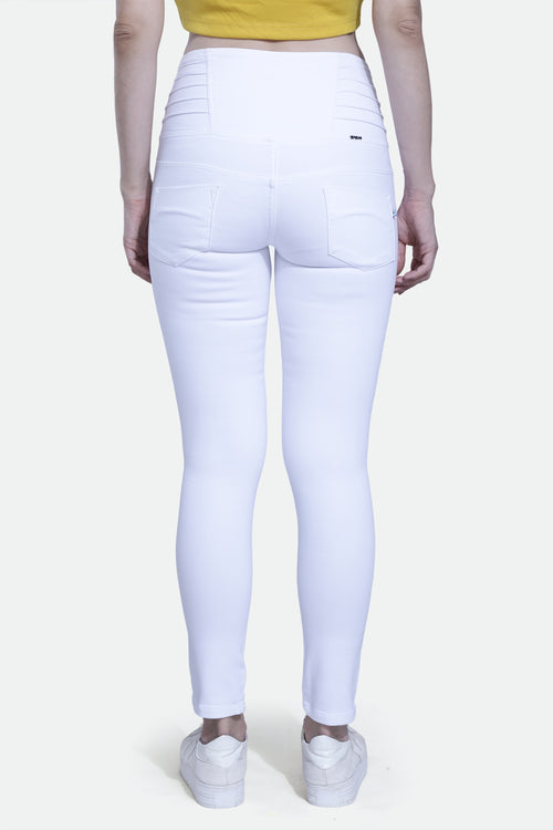 4 button stretchable denim jeans