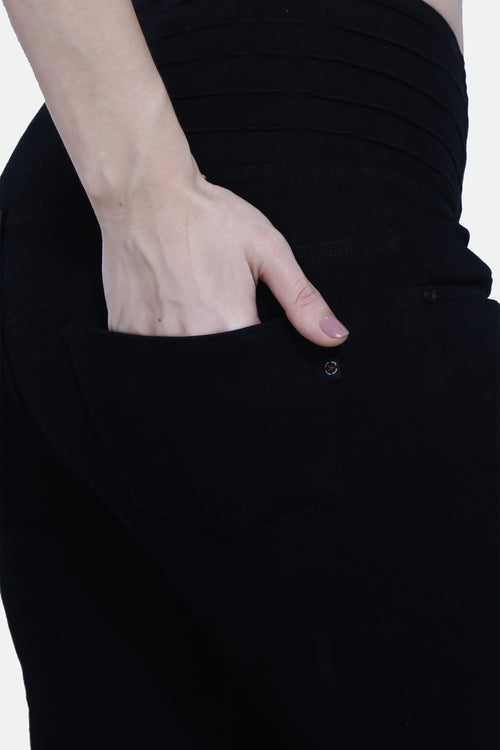 4 button stretchable denim jeans
