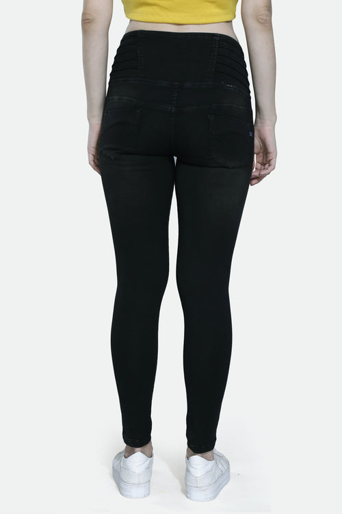 4 button stretchable denim jeans