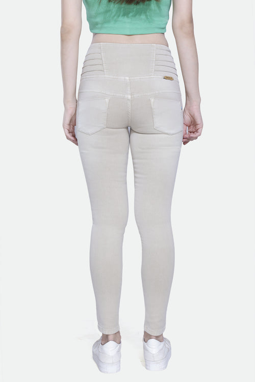 4 button stretchable denim jeans
